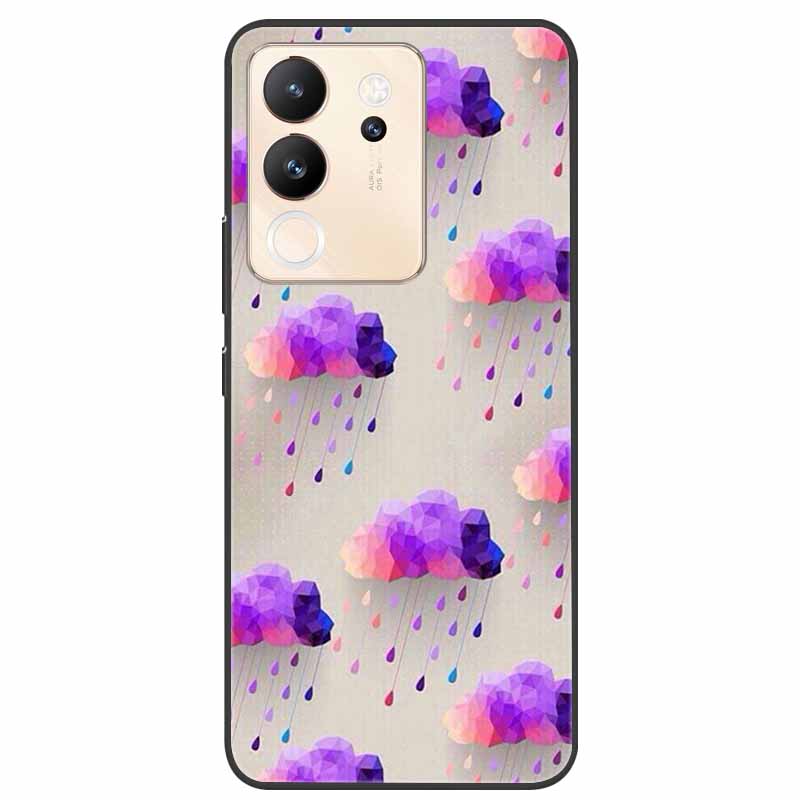 For Vivo V30 Lite Case 6.67'' Silicone Painted Soft TPU Protective Cover for Vivo V 30 Lite 5G Phone Cases V30Lite V2314 Cartoon