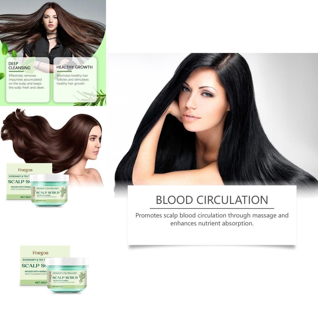 Hoegoa Rosemary Hair Scrub Gentle Nourishing And Strengthening Scalp Care For Healthy Hair