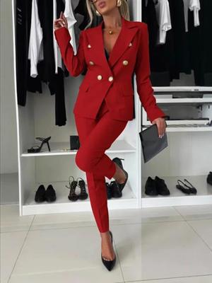 2024 Autumn/Winter European & American Style Slim Fit Suit Jacket: Modern Sophistication for a Stylish Look