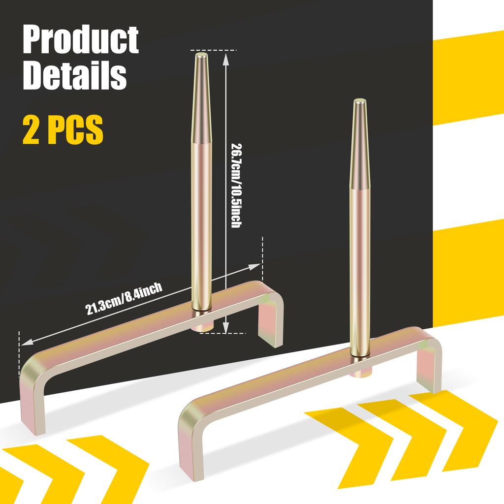 2Pcs Cylinder Head Bracket Metal Automobile Engine Cylinder Head Stand with Tapered Mandrel Cylinder Head Holder Easy Install