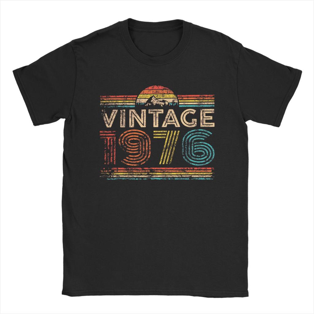 Vintage Vintage 1976 Limited Edition TShirt Men Round Neck 100 Cotton T Shirts  Short Sleeve Tees Plus Size Tops