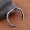 Trendy Simple Nordic Letter Bracelet for Men Women Stainless Steel Adjustable Viking Rune Mobius Twist Cuff Bangles Jewelry Gift