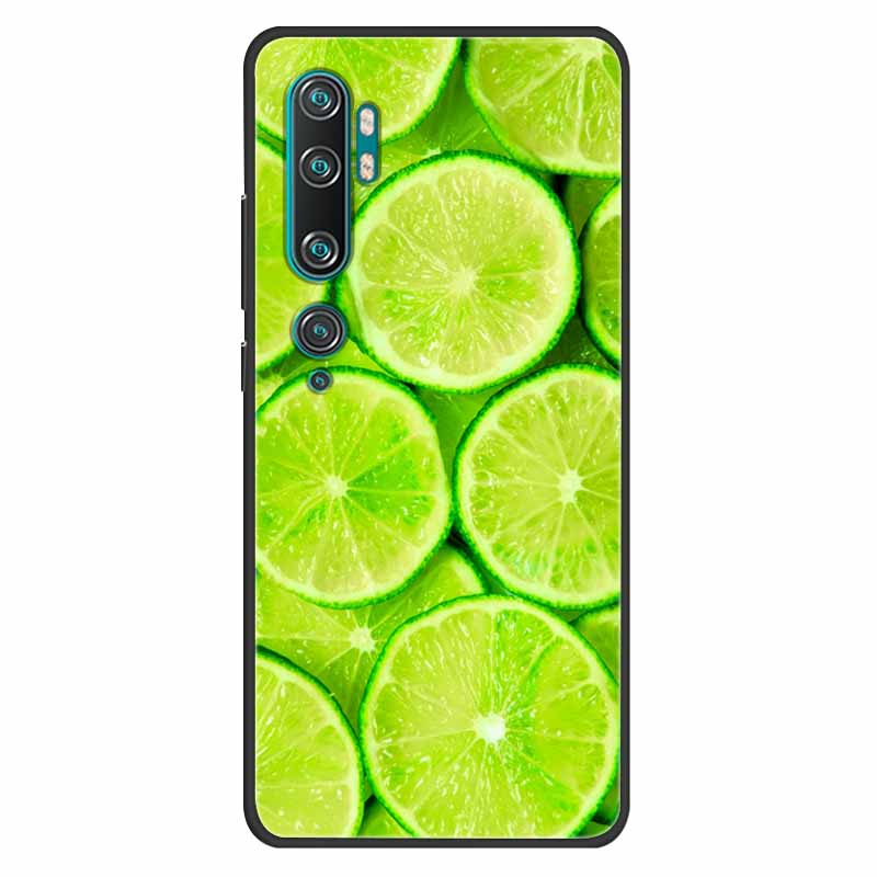For Xiaomi Mi Note 10 Case Silicone Soft Owl Lion TPU Fashion Back Cover For Xiaomi Mi Note10 Cases Protective Printed Covers