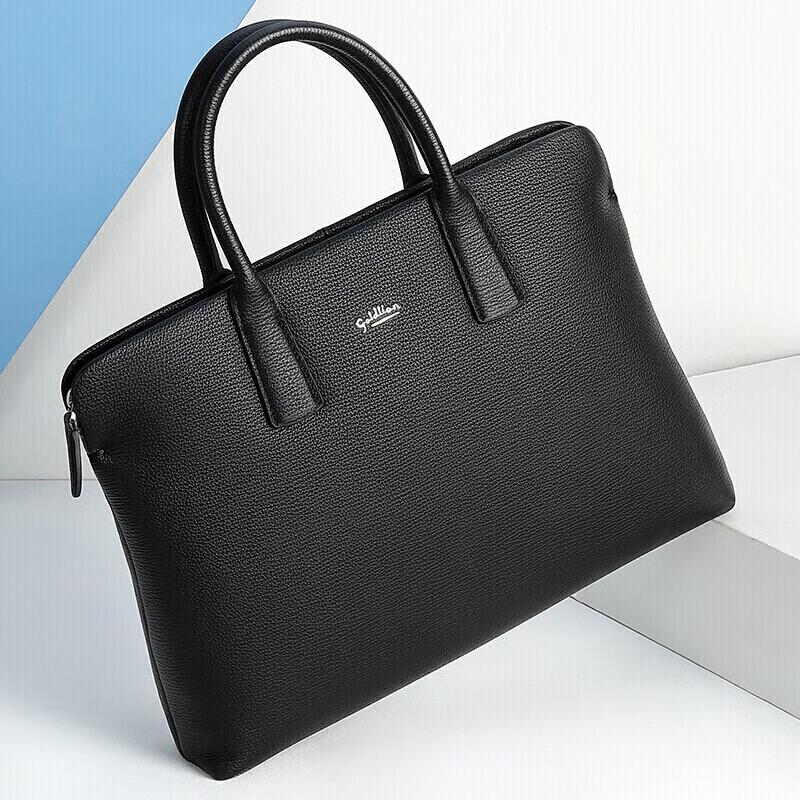 

Goldlion Men s Genuine Leather Business Briefcase 14 inch