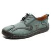 Fashion High Quality Handmade Casual Leather Men Shoes Outdoor Slip On Breathable Walking Shoes Fashion Tooling Shoes Flats Plus Size48