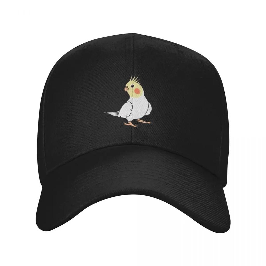 Lutino Cockatiel Baseball Cap Luxury Brand designer cap Streetwear Womens Unisexs