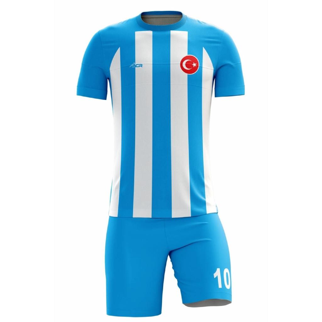 Football Jersey Classic Striped Model - Personalized Name And Number Printable Digital Printing Design