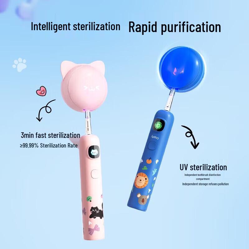 ApiYoo Children's Sonic Electric Toothbrush CN plug (adapter included)