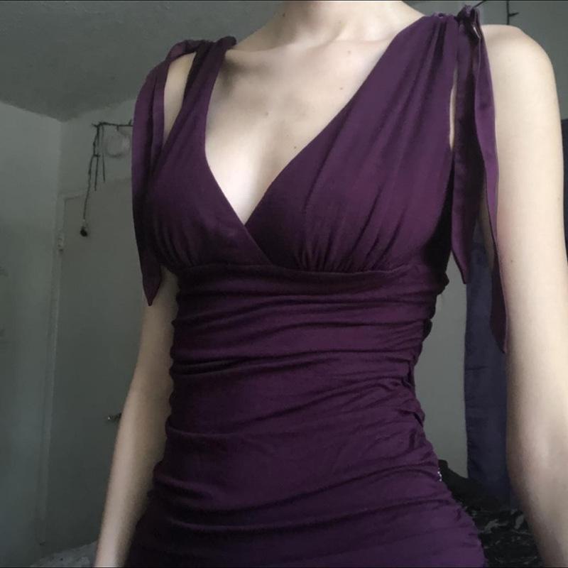 Violet Mesh Skirt, Low Waist, Slim and High, Purple Printed Anti-exposure Long-cut Skirt, Elegant A-line Skirt