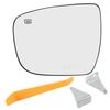 Car Left Right Door Side Heated Wing Mirror Convex Glass for Nissan Rogue 2014- Murano 2015- Pathfinder 2017- LHD
