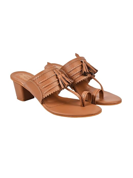 Shoetopia Women's Heeled Sandal Peep Toe Block heel Chic Lace-Up Straps | Comfortable Summer Footwear