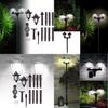 Vintage Inspired Dual Head Hexagonal Solar Wall Light Perfect For Outdoor Spaces