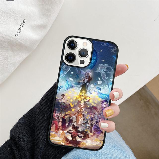 Genshin Impact Phone Case For iPhone 17 Air 15 16 Cover 11 13 14 Pro Max 12 Plus Max Fundas