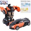 Children's Deformation Toy Car - One-Key Inertia Impact Puzzle Vehicle