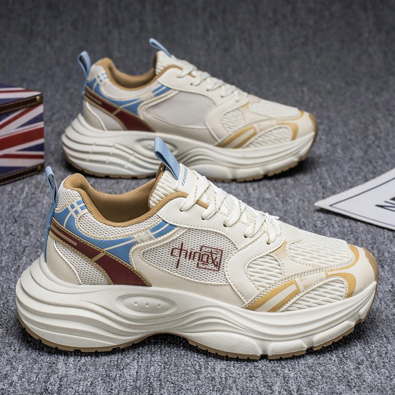 Новые модные мужские туфли Four Seasons Low Top удобные дышащие повседневные кроссовки 39 бежевыйхаки 2917₽