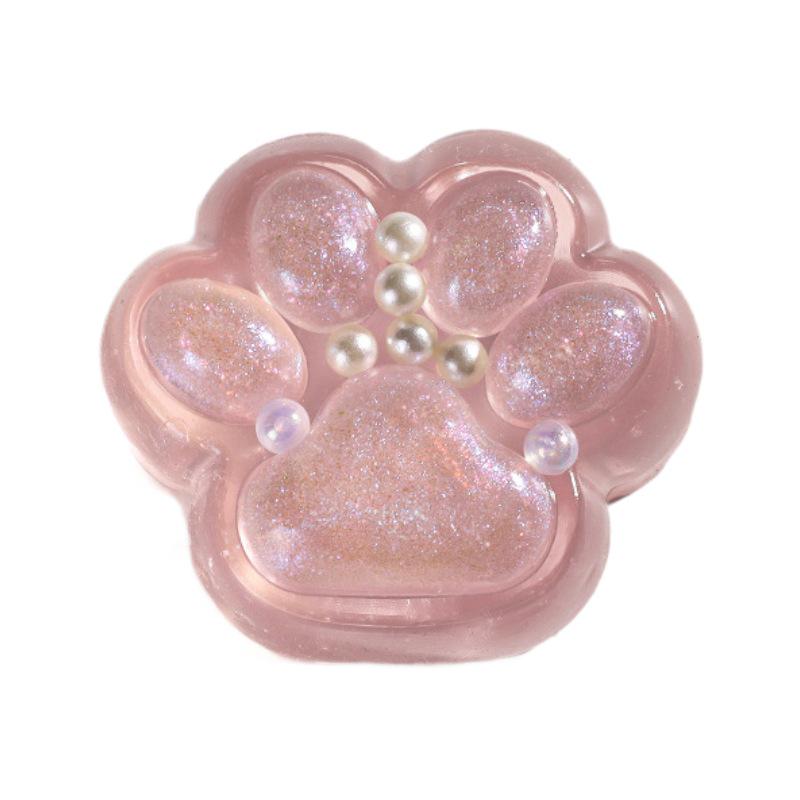 Pink Gold Cat Paw Squishy Toy for Girls - 2024 Decompression Artifact