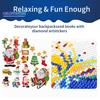 1 Set Diamant-Malerei-Aufkleber, Weihnachtsbaum, Schneemann, Weihnachtsmann, Muster, Strass-Aufkleber für Zuhause, Wanddekoration