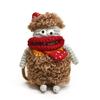 Playful Handwoven Cartoon Shoulder Bag For Toddlers With Breathable Yarn Material