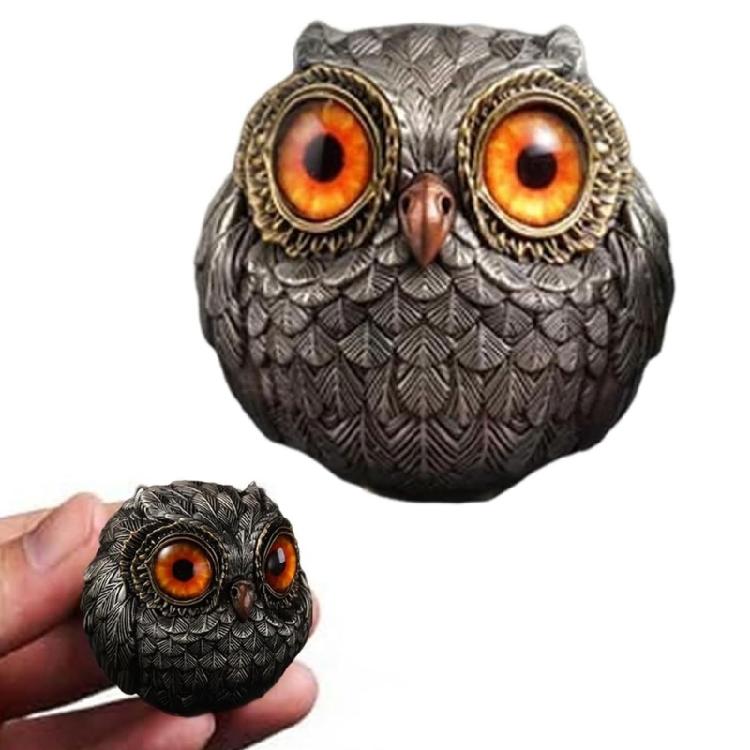 Charm Resin Owl Decoration With Fine Detail Owl Sculpture For Bedroom, Office, Or Living Area for Stylish Home
