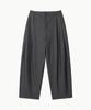 Leondi Draped Pinstripe Trousers - Charcoal