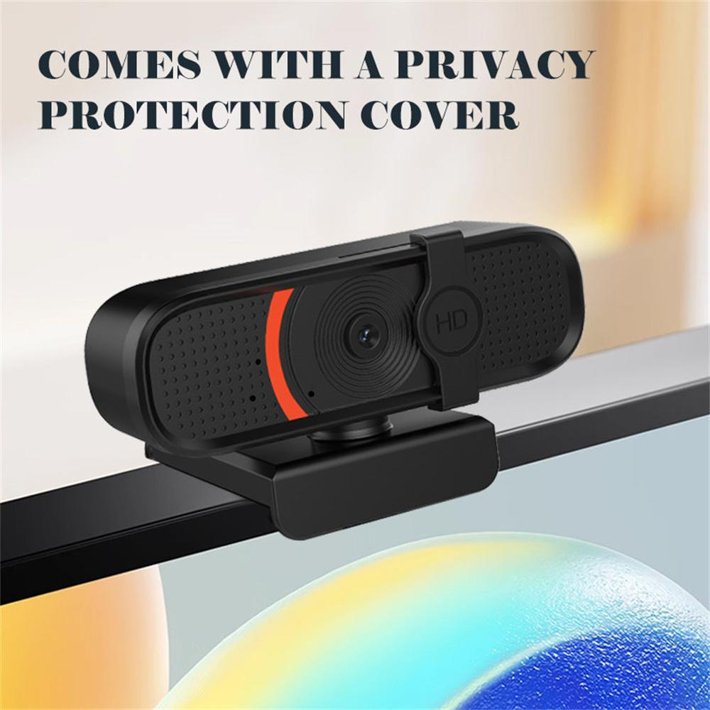 L58 1080P HD USB Webcam for Computer Built-in Microphone Autofocus Camera with Privacy Cover