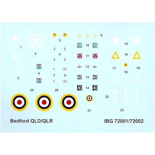 IBG 1/72 British Army Bedford QLD 3-Ton Truck 4x4 Cargo Type Plastic Model Kit PB72001