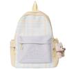 Schoolbag lightweight backpack female leisure travel student schoolbag female ins wind Korean version girl contrasting color backpack
