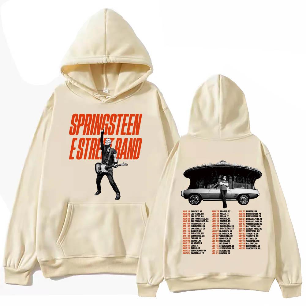 Bruce Springsteen 2025 Hoodie Harajuku Hip Hop Pullover Toppar Sweatshirt