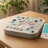 Yousheng Large DIY Stepping Stone Kit, Square Handprint Stepping Stone, Mother's Day Keepsake Craft, Indoor Outdoor Garden Stone with 26 Letter Stamps