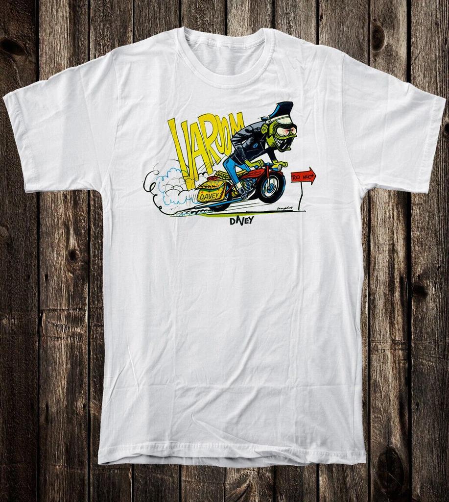 Retro Tee T Shirt Hot Rod Drag Race Racing Weird Oh Weirdo Davey