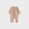 Koala Bibby Baby Navy Collar Long-Sleeve Cotton Romper