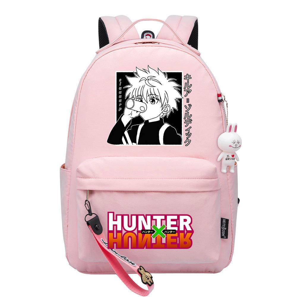 Popular Cartoon, Full-Time Hunter, Printed Schoolbag For Primary And Secondary School Students, Cute Girls' Casual Backpack.