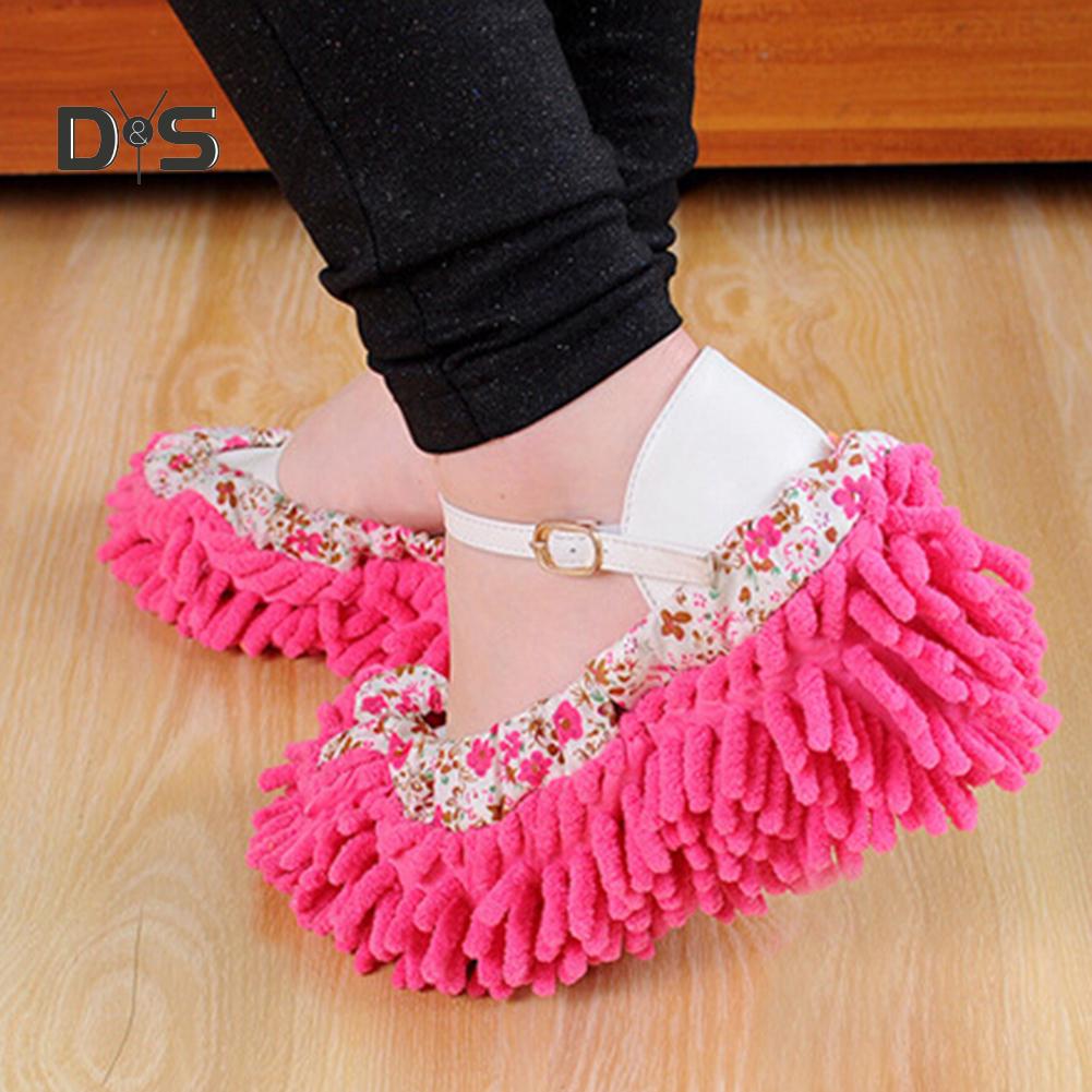 Decorations Home Dust Floor Cleaning Slipper Shoes Mop House Room Cleaner Detachable Shoe Cover