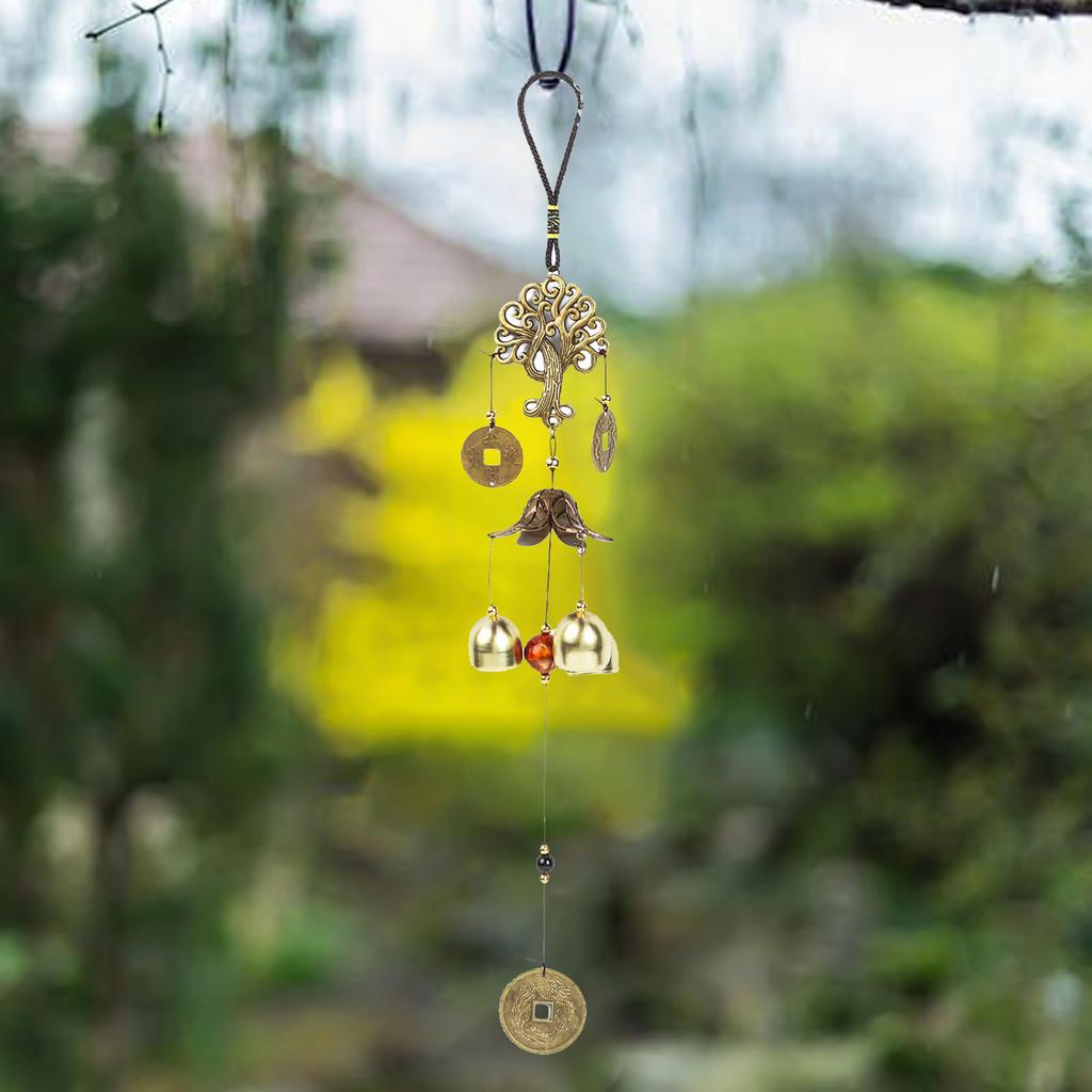 Copper Alloy Wind Chimes Wind Chimes Diameter 8.0cm Fittings High Quality Home Decoration Replacement 45cm New Door Decoration