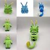 Regretevator Gnarpy Green Cat Plush Toy With Soft Short Pile For Kids And Collectors
