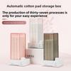 Automatic Cosmetic Cotton Box Press Type Cotton Pad Dispenser Makeup Organizer Dustproof Makeup Cotton Storage Box Home Gadgets