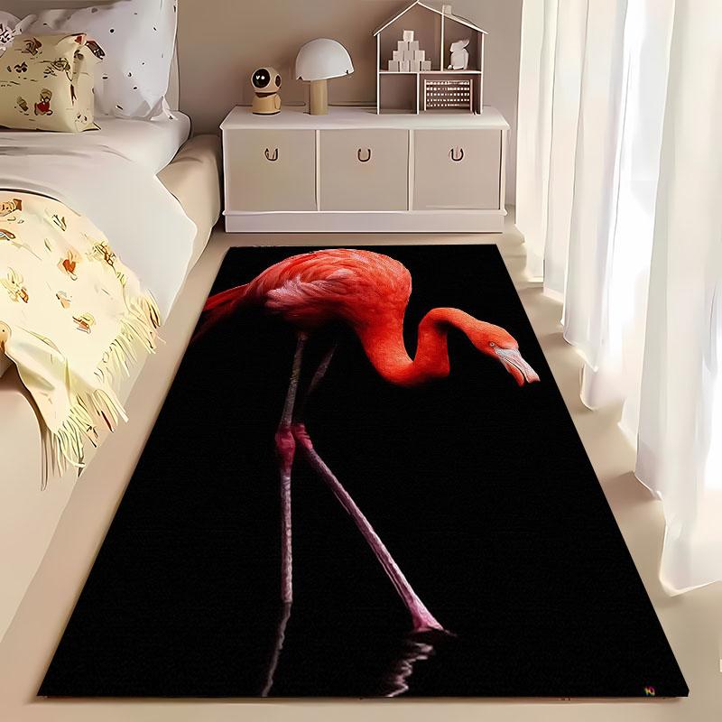 HD Printing Pink Flamingo Large Area Carpets for Home Living Room  Kids Bedroom Sofa Doormat Kitchen Floor Rugs Anti-slip  Decor