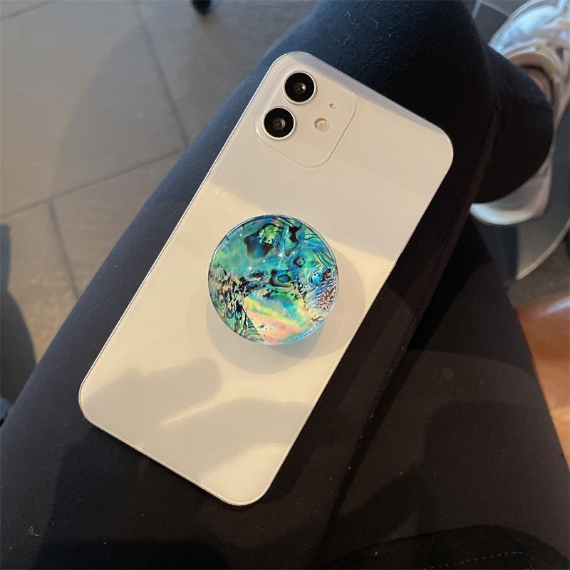 Fashion Amber Marble Universal Mobile Phone Grip Holder Finger Ring Lazy Desk Stand Forest Stripe Space Leopard Print Bracket