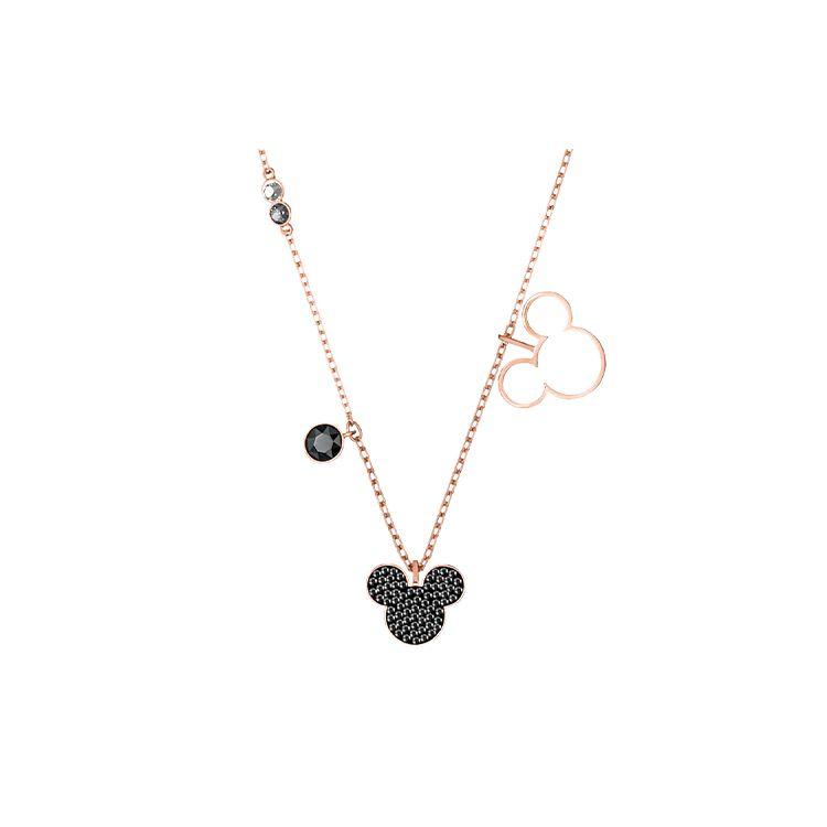 Swarovski Disney Mickey Rose Gold Plated Necklace Women necklace 5429081 Box (Random Color)