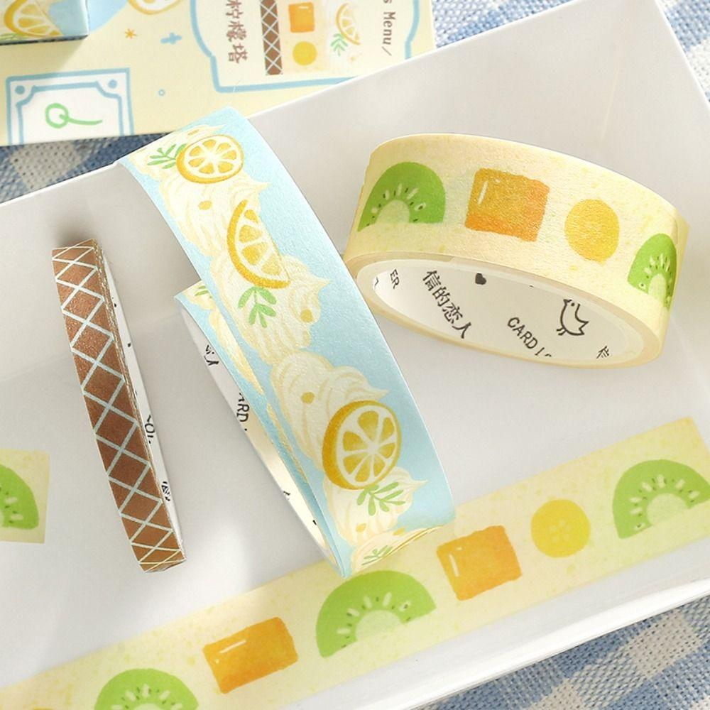3Pcs Sweet DIY Washi Paper Tape Set Stickers School Stationery Decorative Adhesive Tape Scrapbooking Masking Tapes Students