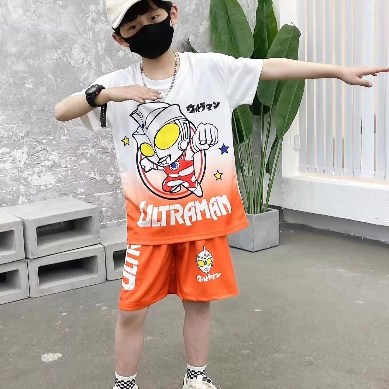 

Детский футбольный тренировочный костюм для мальчиков и девочек из двух частей из двух частей для мальчиков и девочек Летняя бейсбольная форма из тонкого сечения Спортивная одежда