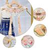 Vintage Butterfly Shape Collar Embroidery Flower Detachable Faux Collar Women Neckwear Horseface Skirt Removable Collar