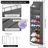 Over The Door Shoe Rack Large Capacity Hanging Shoe Rack Organizer Breathable Slippers Organizer Shoe Storage for Bedroom Closet