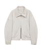 Standarderror 87-Stan061 Layer Line Suede Blouson Jacket Ivory