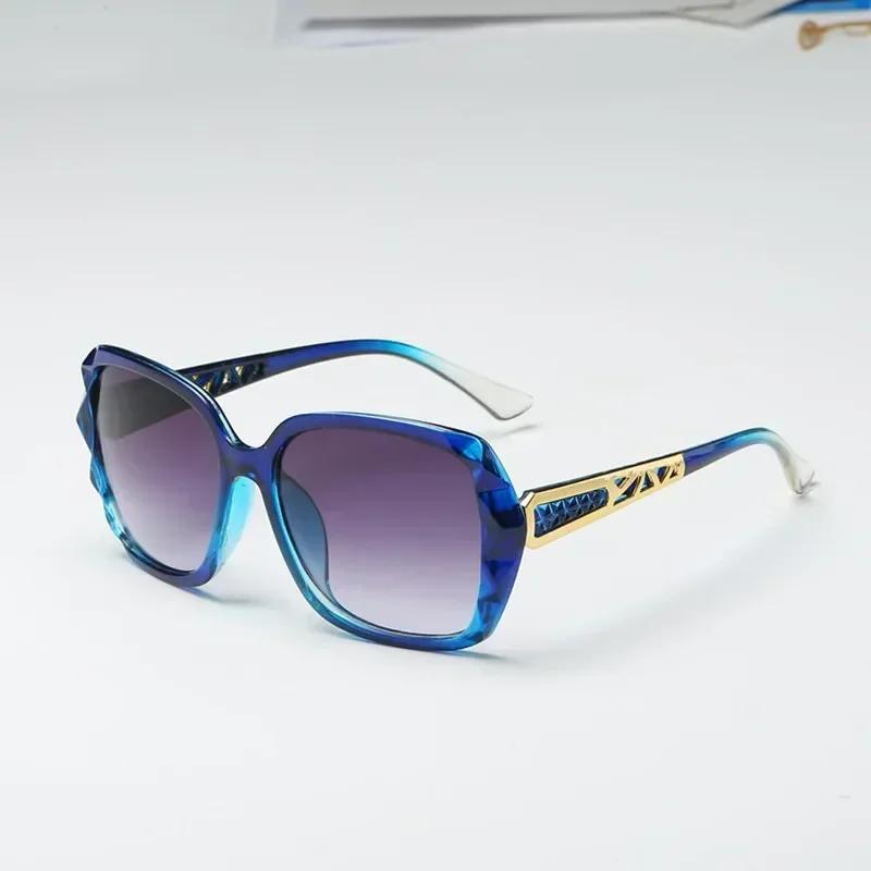 Fashion Square Sunglasses Women Luxury Brand Big Purple Sun Glasses Female Mirror Shades UV Protection