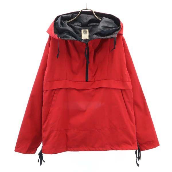 unused VAST222 18AW made in Japan Side zip Anorak Parker 2 Red Men's Used