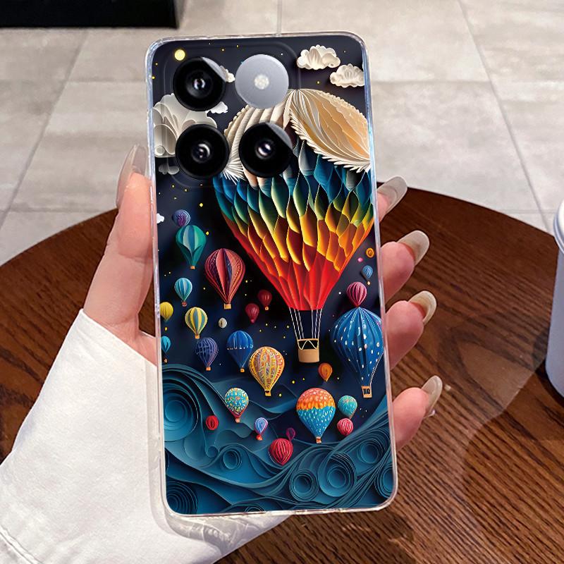 Jelly Casing For Xiaomi 14T 14TPro Clear Silicone Soft TPU Back Cover For Xiaomi 14T Pro Cute Cat Rabbit Heart Protective Case