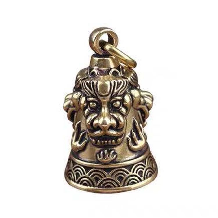 Buddhist Prayer Keychain Bell Accessory Crafted In User Friendly Metal Material Fashionable Key Accessories