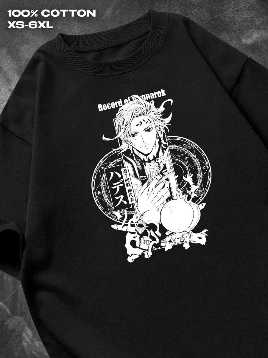 T-shirt Record of Ragnarok Mens Tshirt Womens Tshirts with Letters Print Short Sleeves T-Shirt Casual Street Tee Shirt Top XXXXL