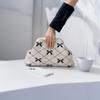 Polyester Cosmetic Clutch Bag Breathable Stain Resistant Large Capacity Makeup Bag for Ladies Daily Travel Gift